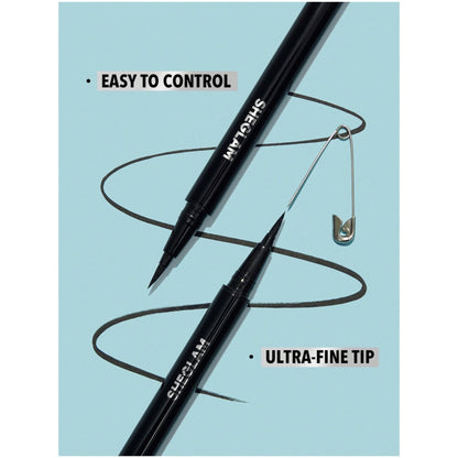 Sheglam Pro Precision Waterproof Liquid Eyeliner - Black