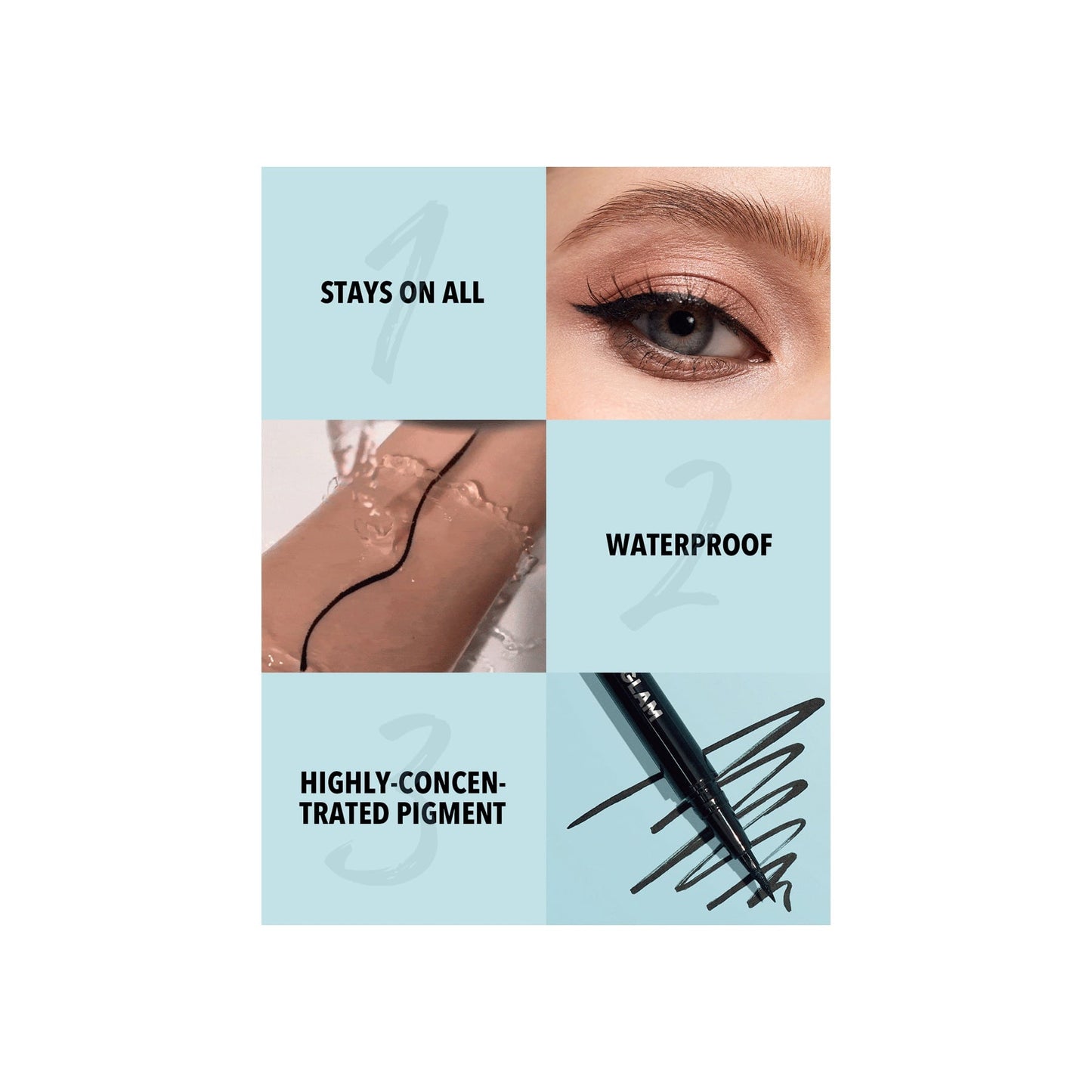 Sheglam Pro Precision Waterproof Liquid Eyeliner - Black