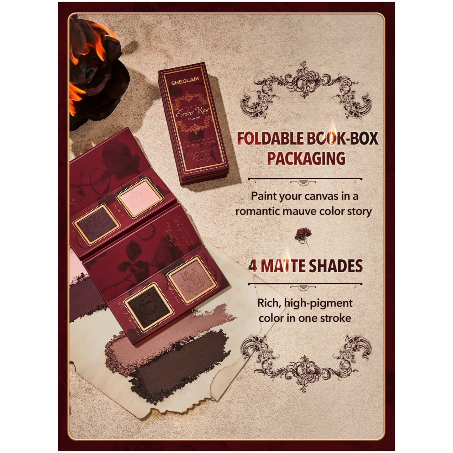 Sheglam Ember Rose Burning Devotion Color Palette