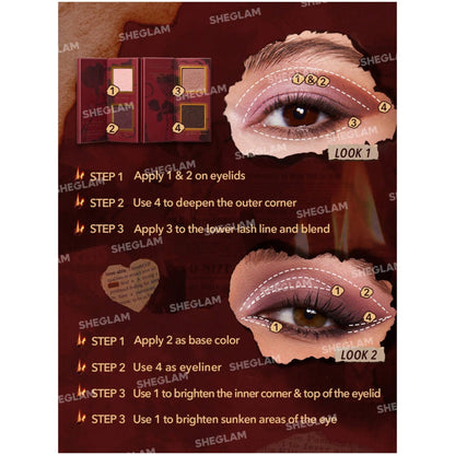 Sheglam Ember Rose Burning Devotion Color Palette