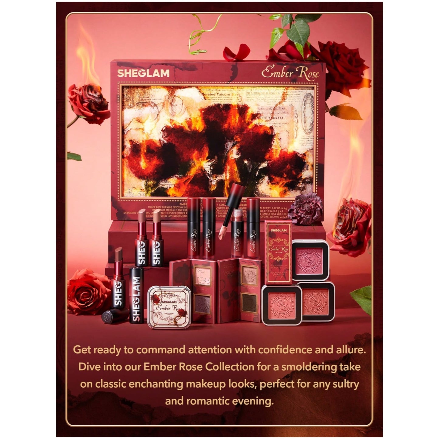 Sheglam Ember Rose Burning Devotion Color Palette