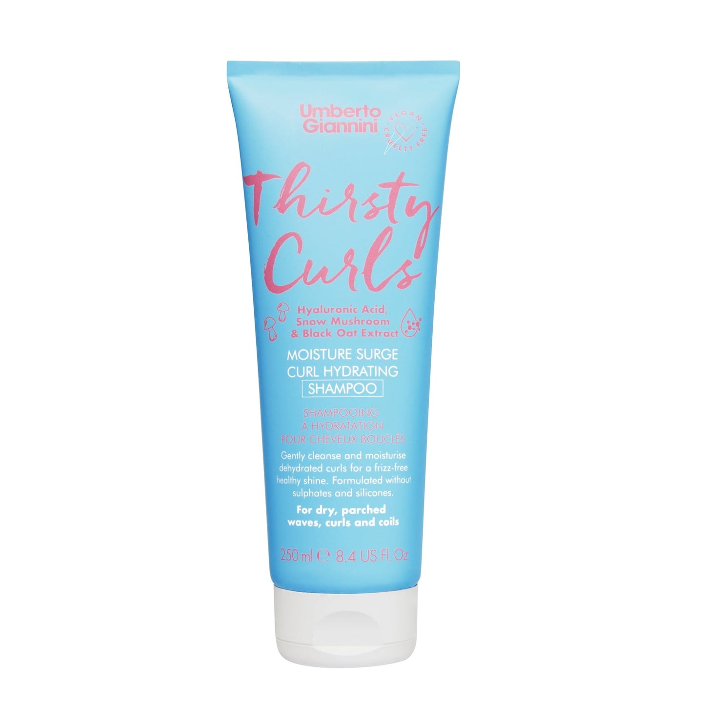 Umberto Giannini Thirsty Curls Curl Hydrating Shampoo 250ml