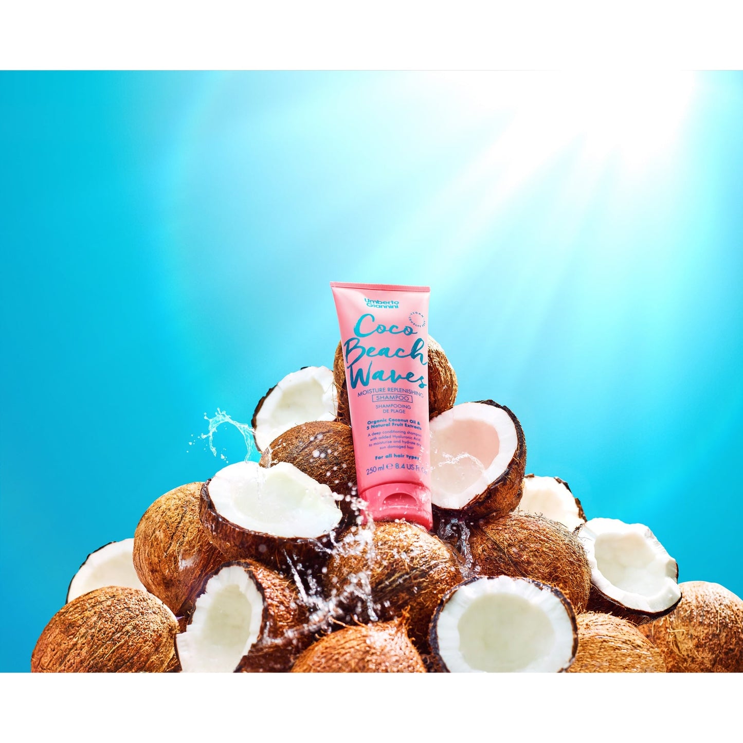Umberto Giannini Coco Beach Waves Moisture Replenishing Shampoo 250ml
