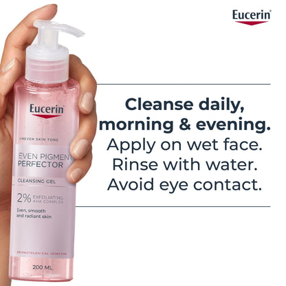 Eucerin Even Pigment Perfector Cleansing Gel 2% Exfoliating AHA 200ml