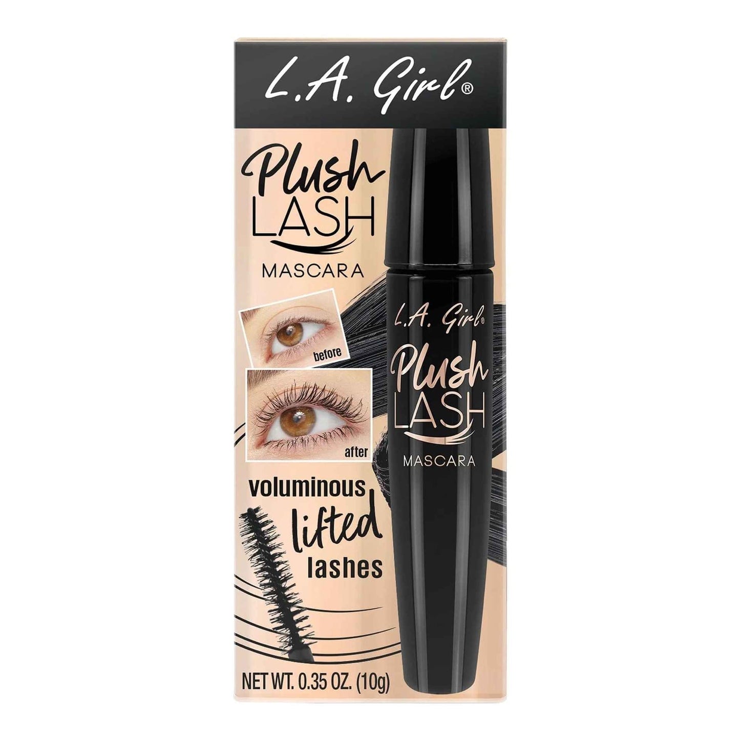 La Girl Plush Mascara Velvety Black