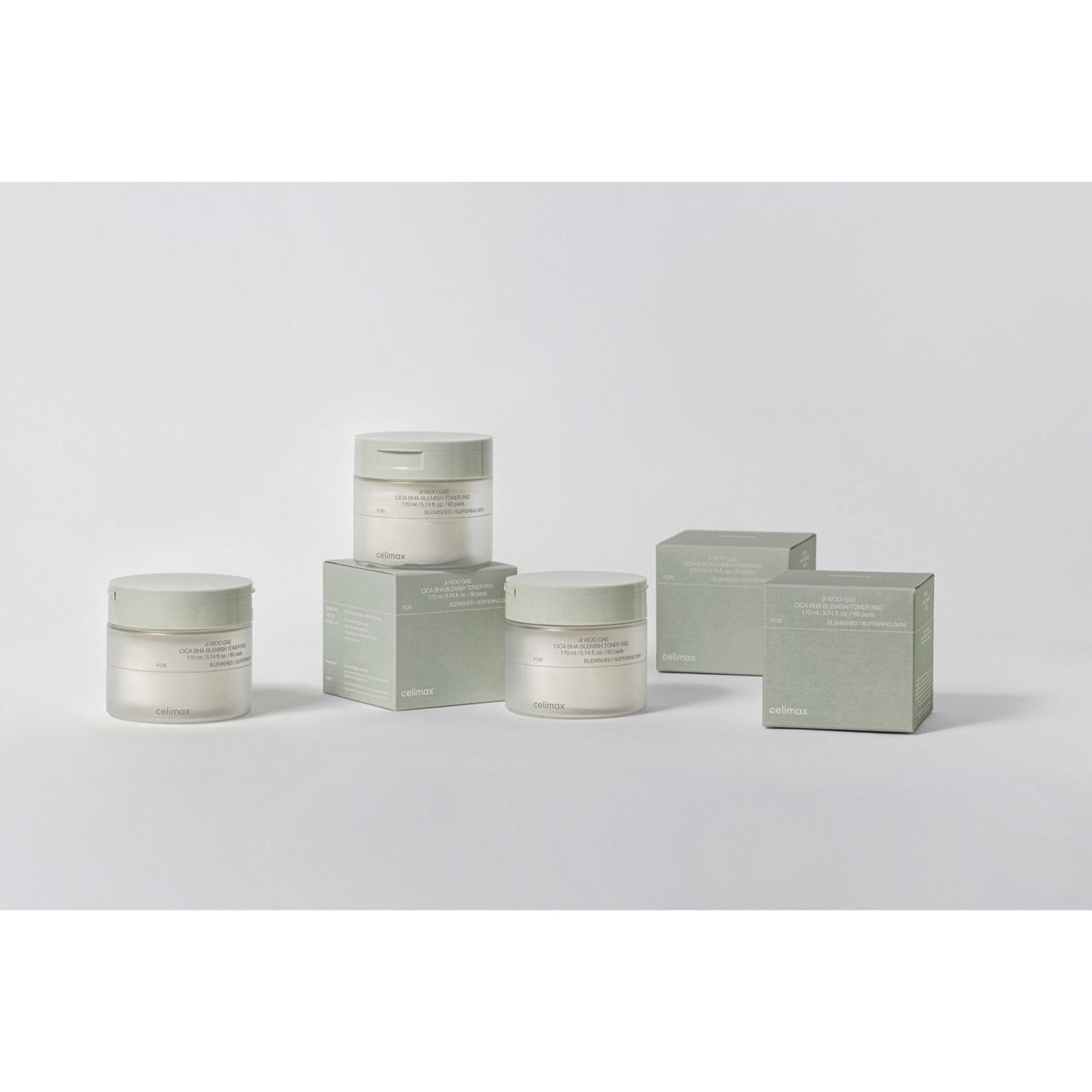 Celimax Ji Woo Gae Cica Bha Blemish Toner Pad (60pads)