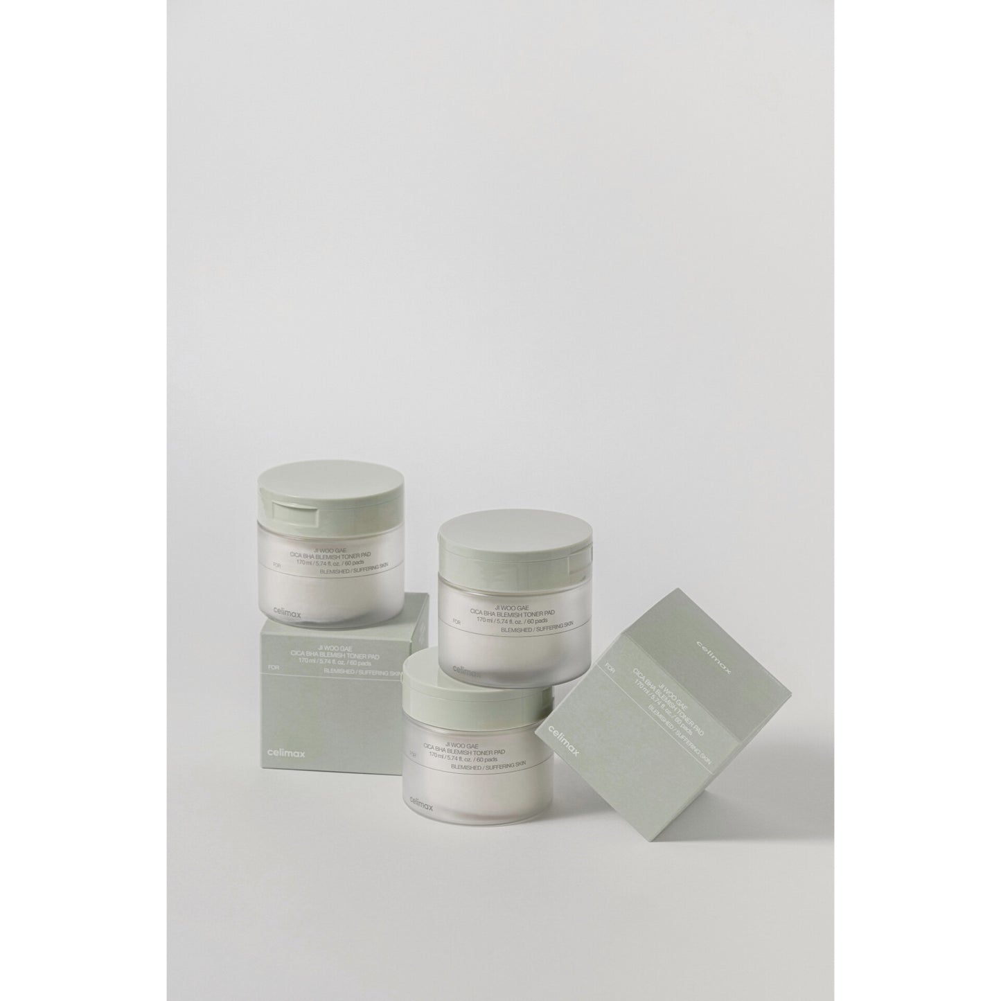 Celimax Ji Woo Gae Cica Bha Blemish Toner Pad (60pads)