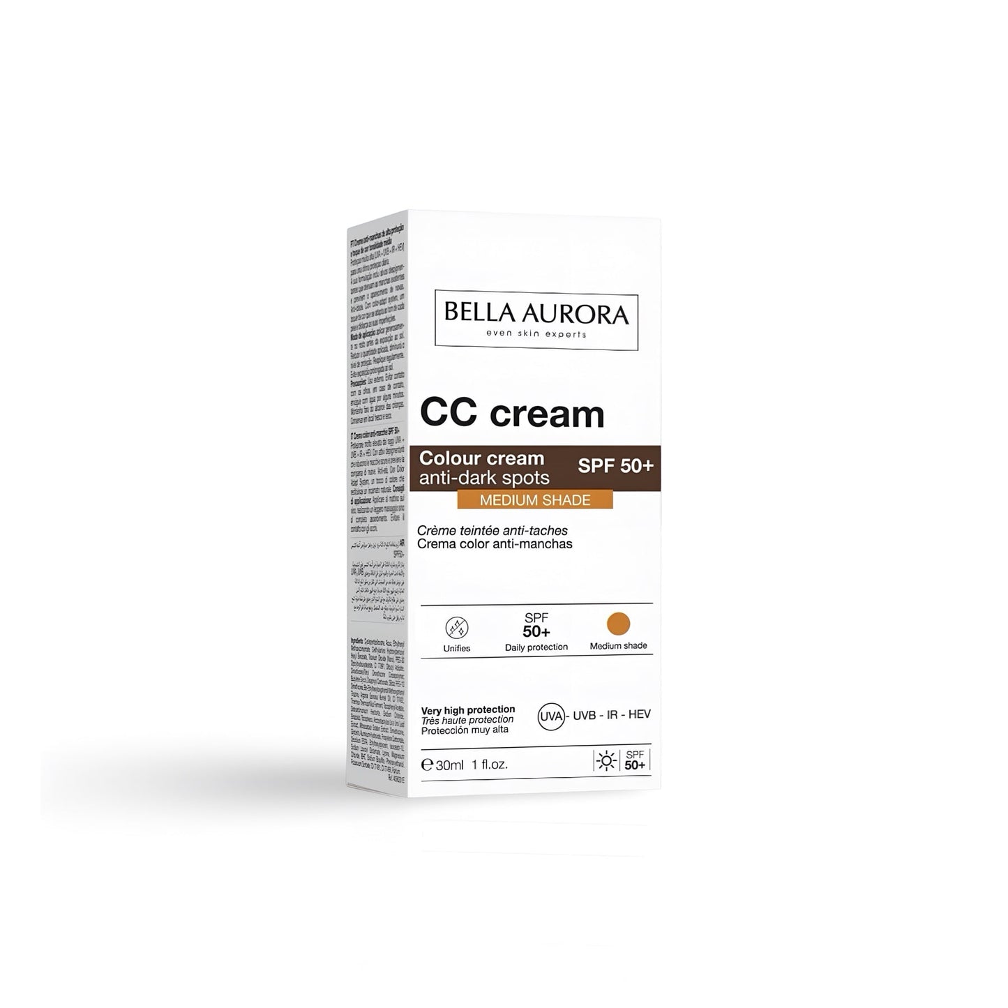 Bella Aurora CC Cream Anti Dark Spot Sunscreen SPF50+ 30ml