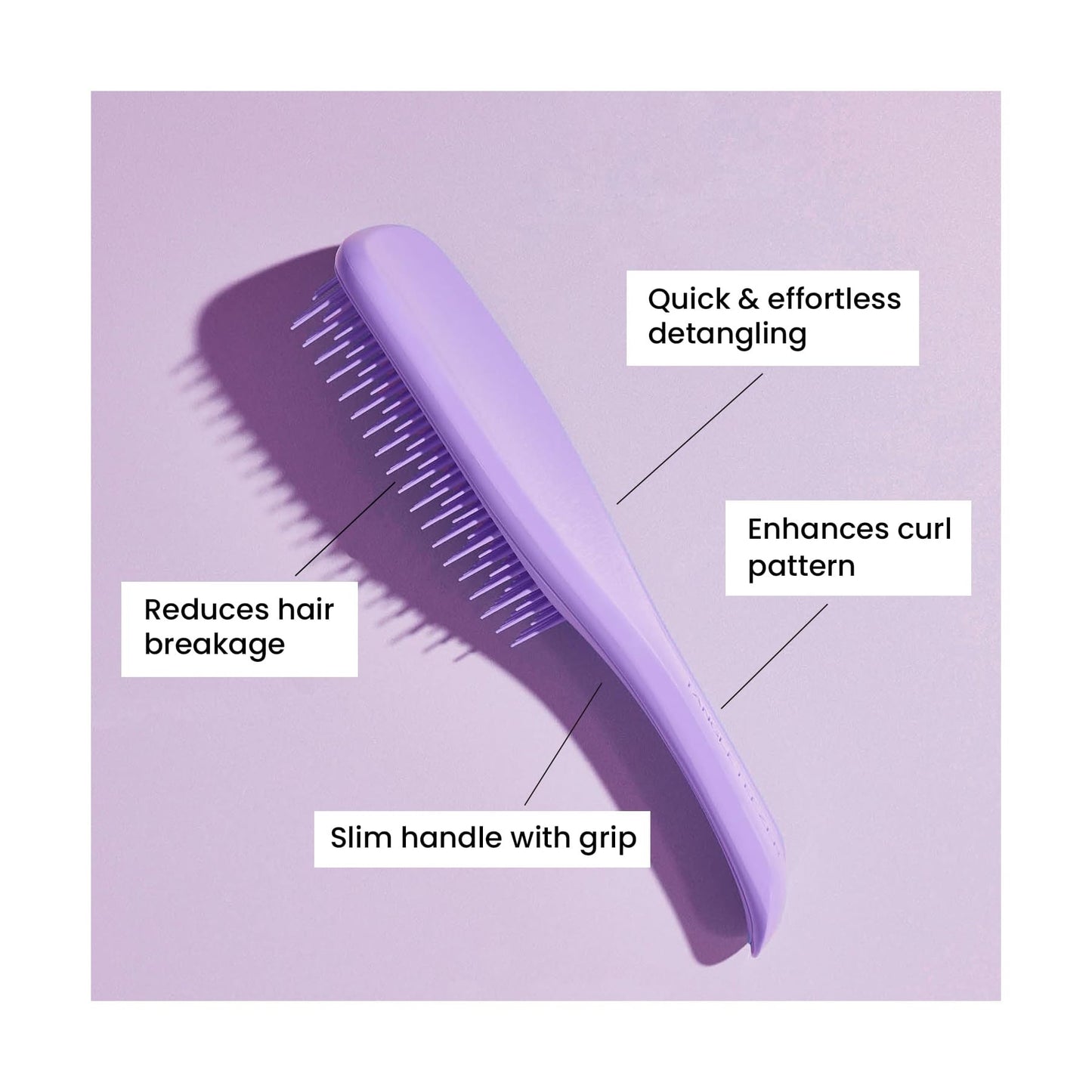 Tangle Teezer Hair Brush Naturally Curly Wet Hair Lilac