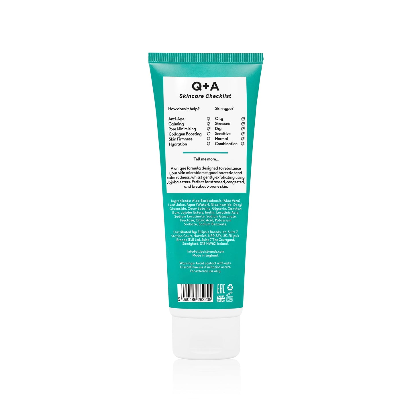 Q+A Niacinamide Gentle Exfoliating Cleanser 125ml
