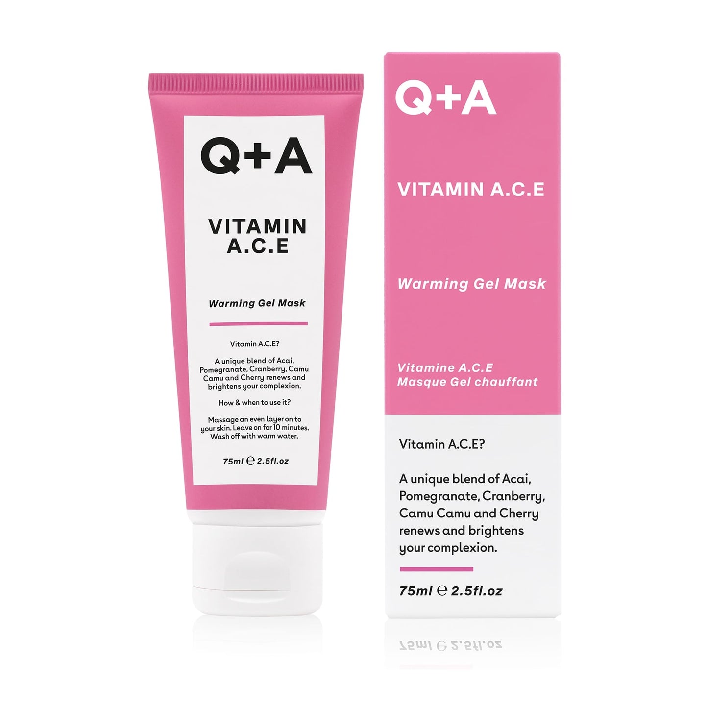 Q+A Vitamin A.C.E Warming Gel Mask 75ml