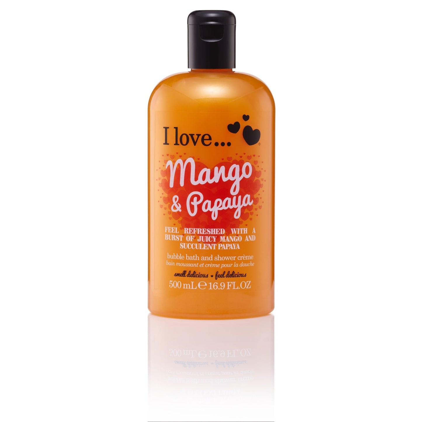 I Love Mango & Papaya Bubble Bath and Shower Cream 500ml