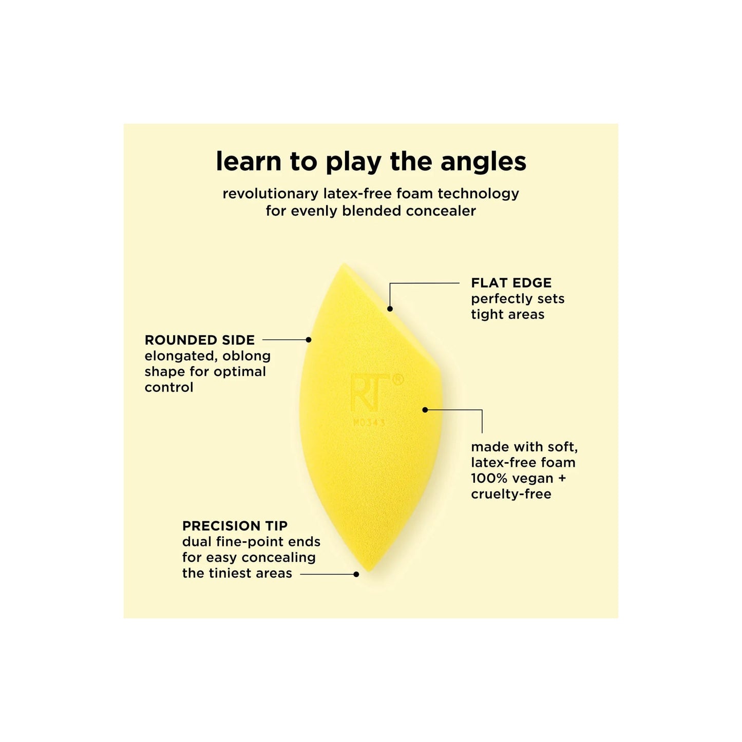 Real Techniques Miracle Concealer Sponge Duo, 2 Count