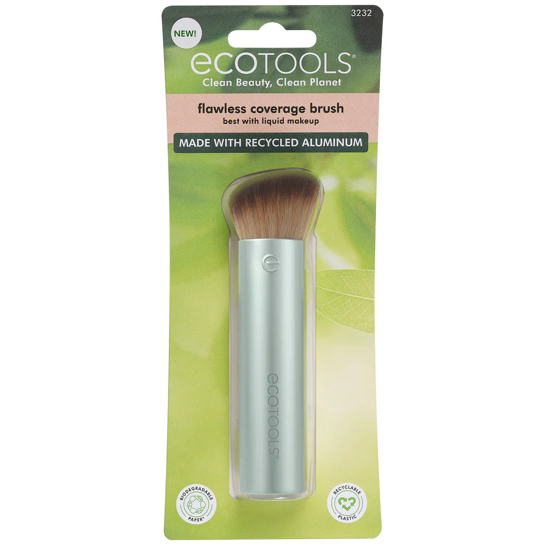 EcoTools Flawless Coverage Foundation Makeup Brush, 1 Count