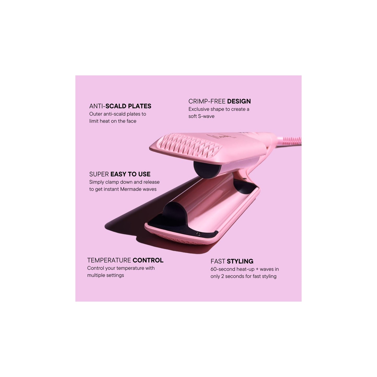 Mermade Hair Double Waver - Pink