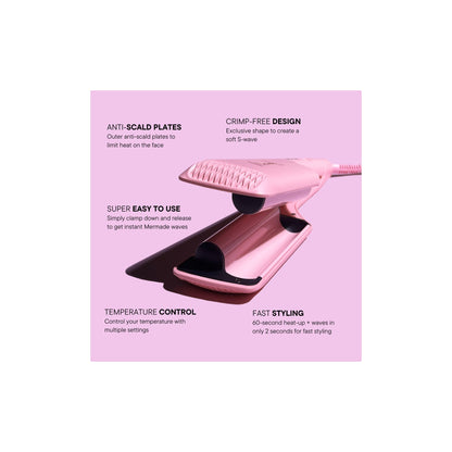 Mermade Hair Double Waver - Pink