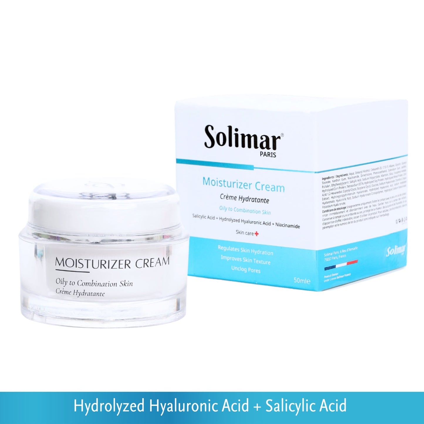 Solimar Paris Moisturizer Cream - Oily to Combination Skin 50ml