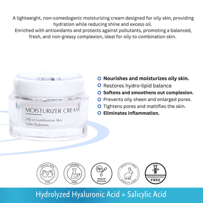 Solimar Paris Moisturizer Cream - Oily to Combination Skin 50ml