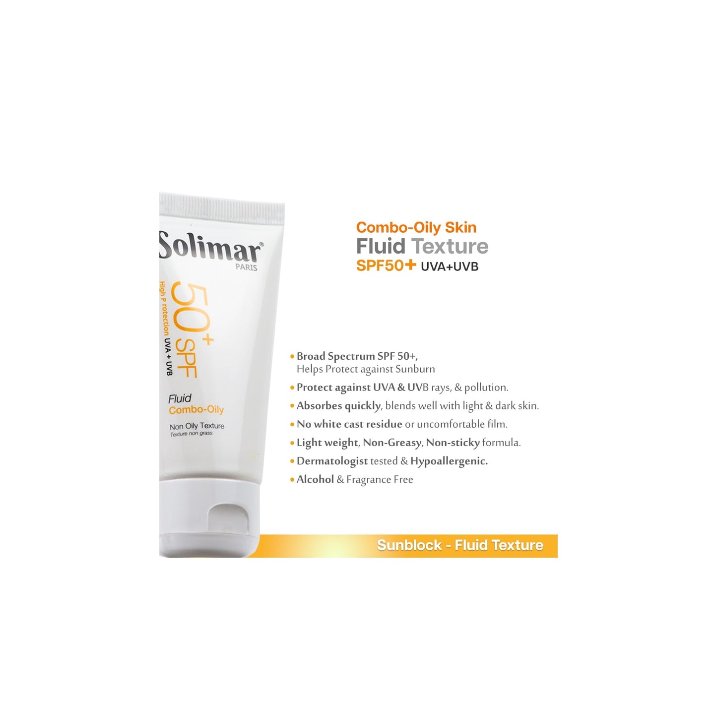 Solimar Paris Sun block spf 50+ fluid 50 ml