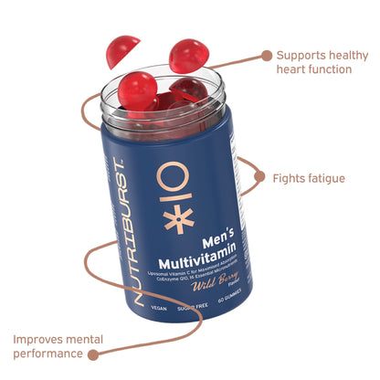 Nutriburst Men’s Multivitamin - Wild Berry Flavor