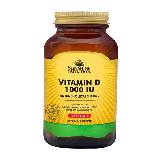 Sunshine Nutrition Vitamin D 1000 Iu 100 Tablets