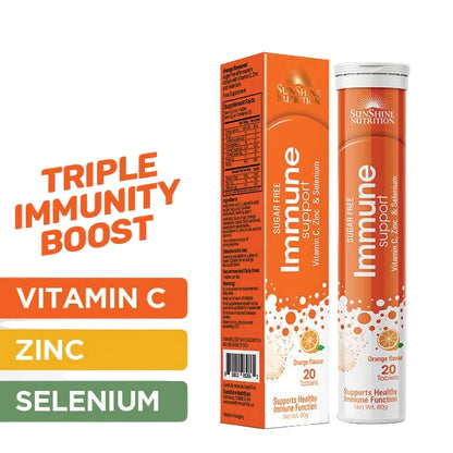 Sunshine Nutrition Immune Support Efferv Orange 20 Tablets