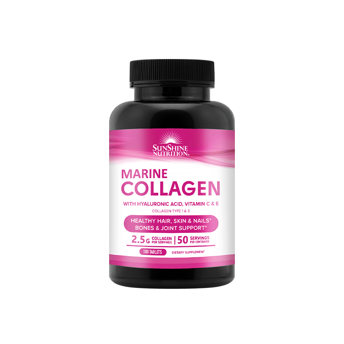 Sunshine Nutrition Marine Collagen With Vitamine C&E 100 Tablets