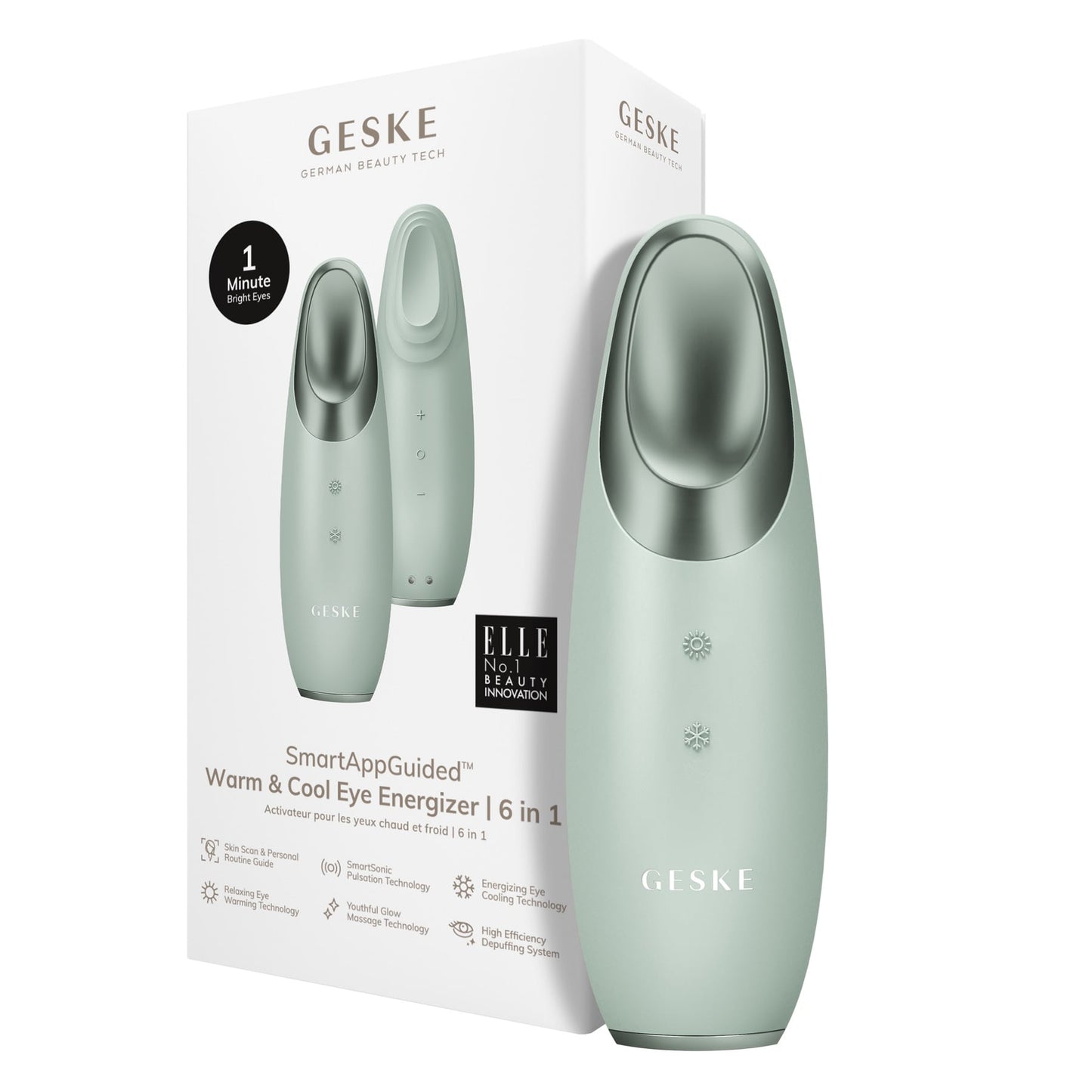 Geske Warm & Cool Eye Energizer 6-in-1 Reduce Dark Circles & Puffiness Green
