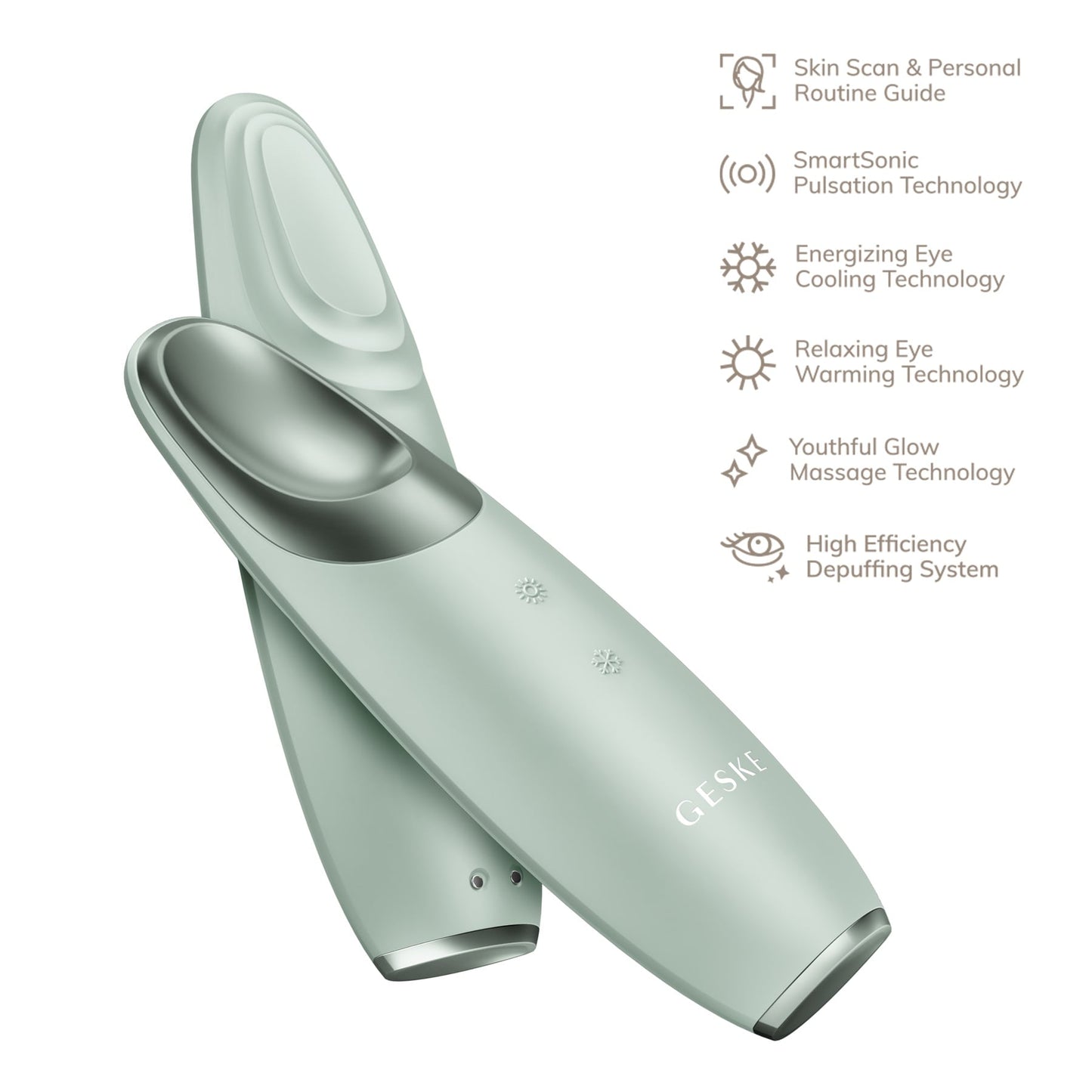 Geske Warm & Cool Eye Energizer 6-in-1 Reduce Dark Circles & Puffiness Green