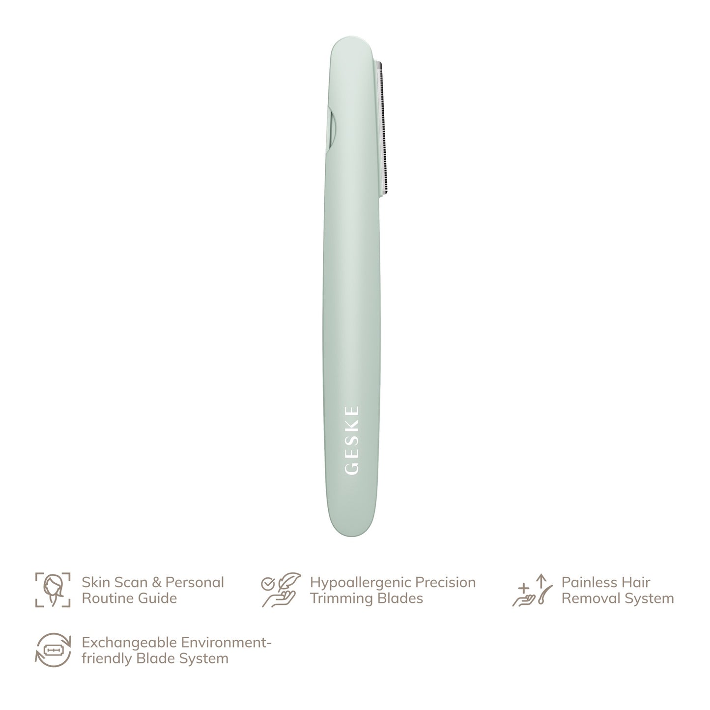 Geske Precision Trimmer 4-in-1 Painless Hygienic Hair Remover Green