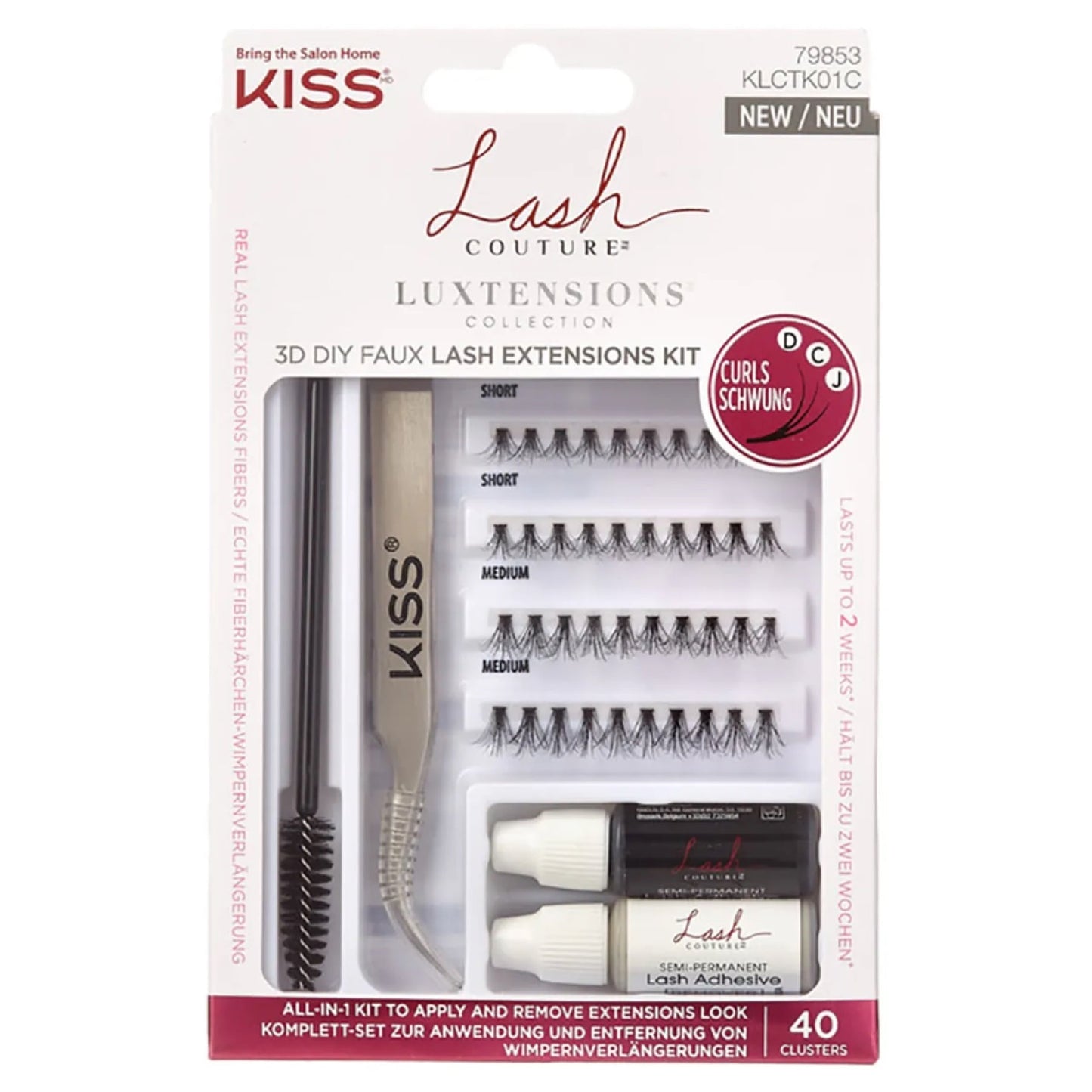 Kiss 3d Synthetic Eyelash Extensions Kit
