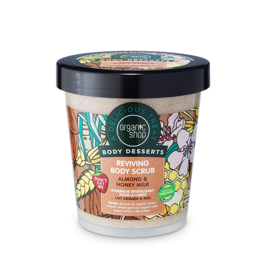 Organic Shop Body Desserts Almond Honey Revitalizing Body Scrub 450 ml