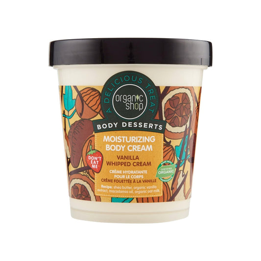 Organic Shop Body Desserts Vanilla Cream Moisturizing Body Cream 450 ml