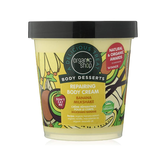 Organic Shop Body Desserts Banana Milkshake Repair Body Cream 450 ml