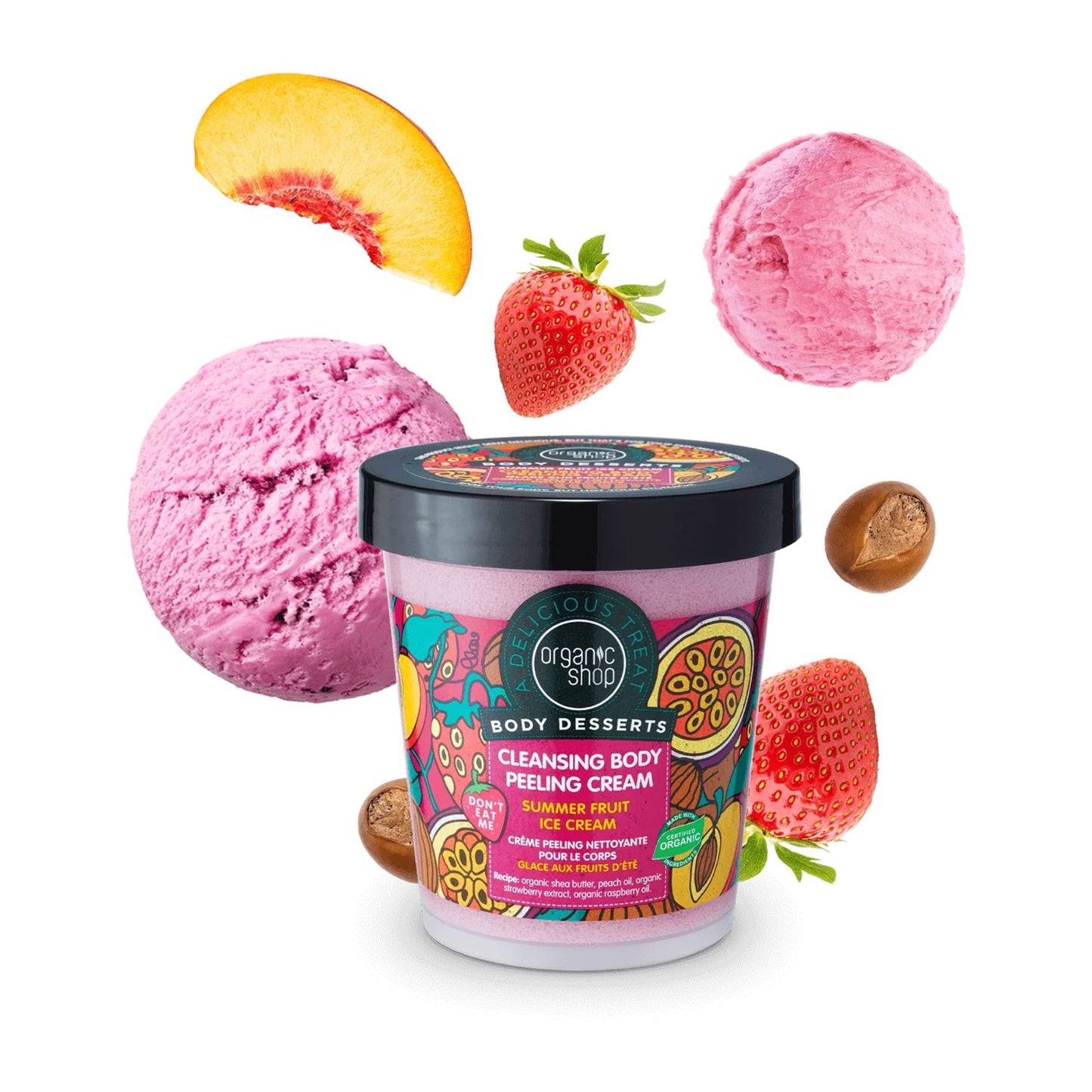 Organic Shop Body Desserts Hot Chocolate Warming Body Scrub 450 ml