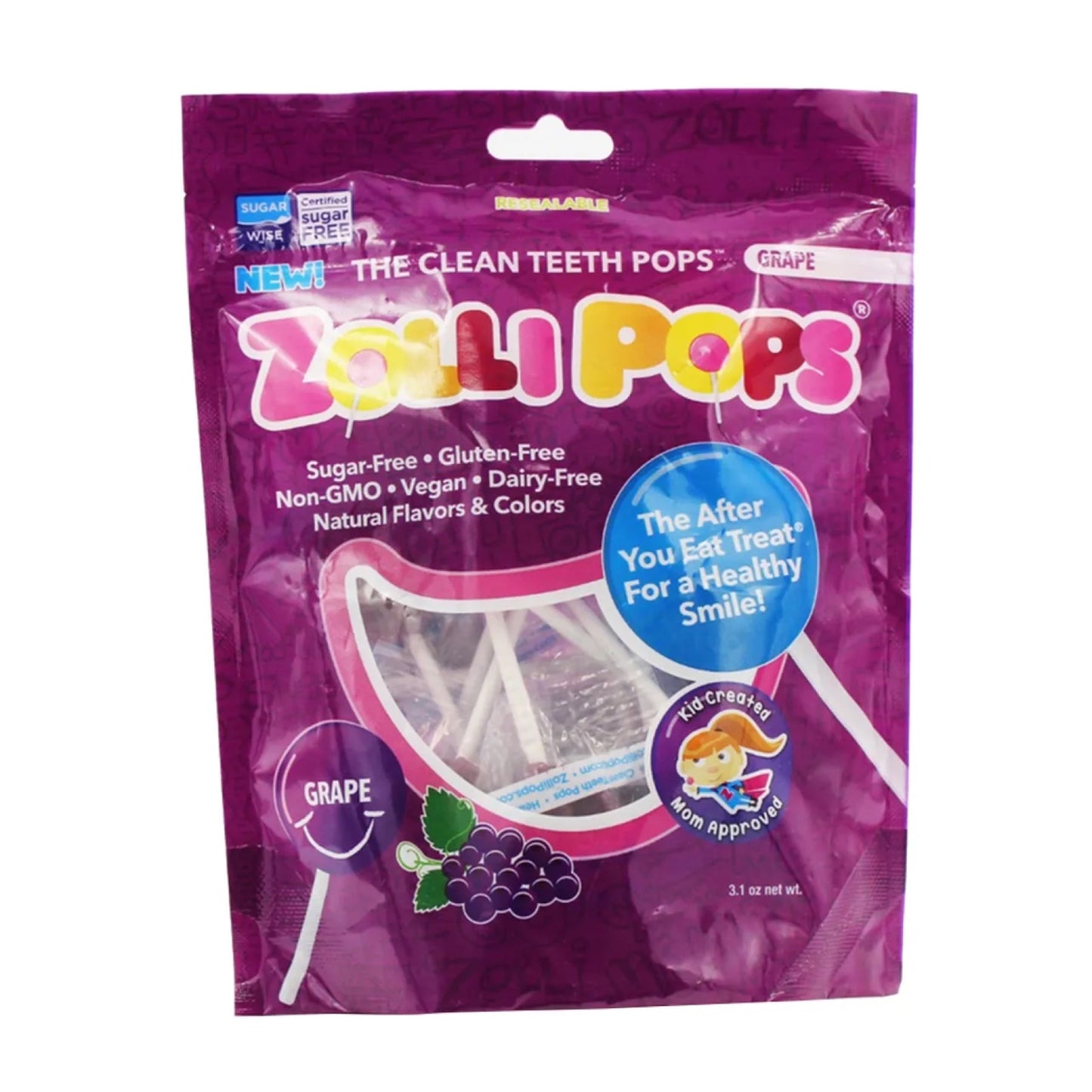 Zollipops Clean Teeth Drops Grape