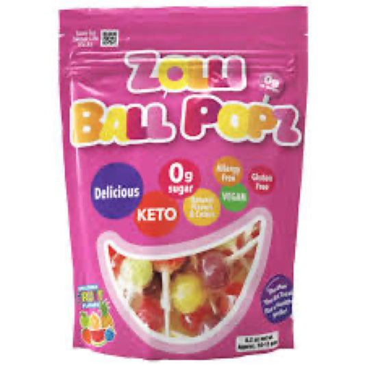 Zollipops Sugar Free Ball Pops Assorted Fruit