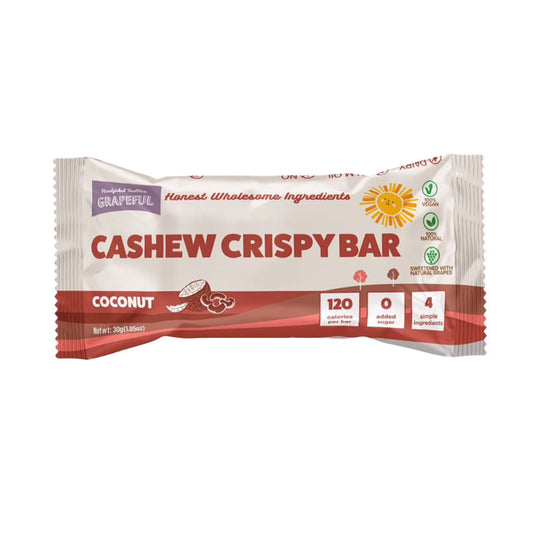 Zollipops Grapeful Vegan Cashew Coconut Bar 30g