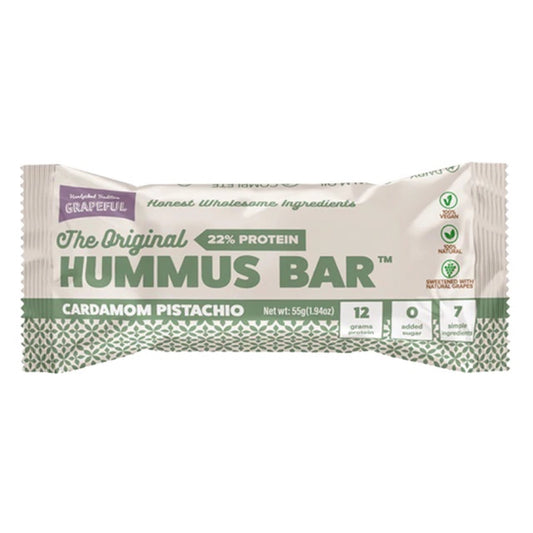 Zollipops Grapeful Vegan Hummus Cardamom Bar 55g