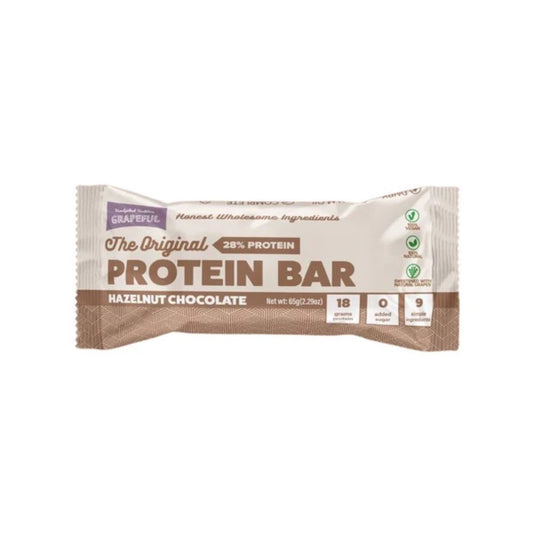 Zollipops Grapeful Vegan Chocolate Hazelnut Protein Bar 65g