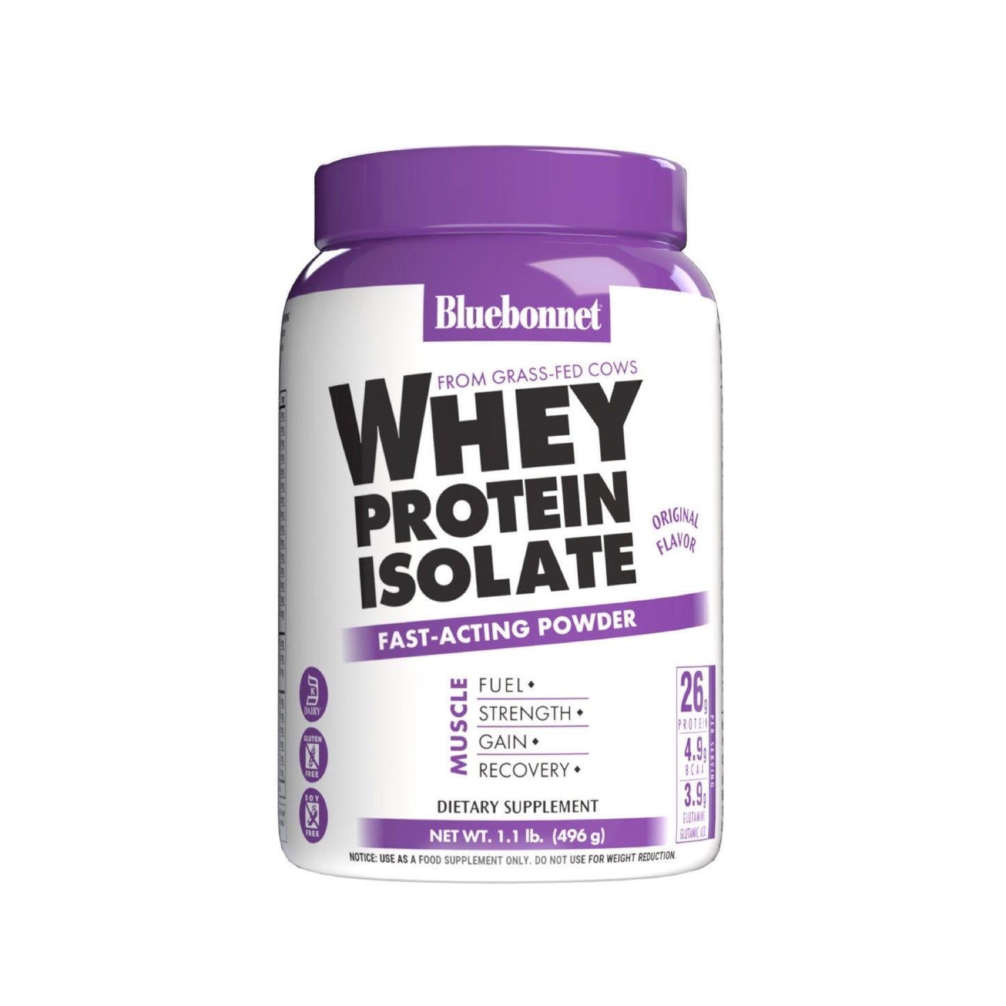 Bluebonnet Whey Protein Isolate 462g