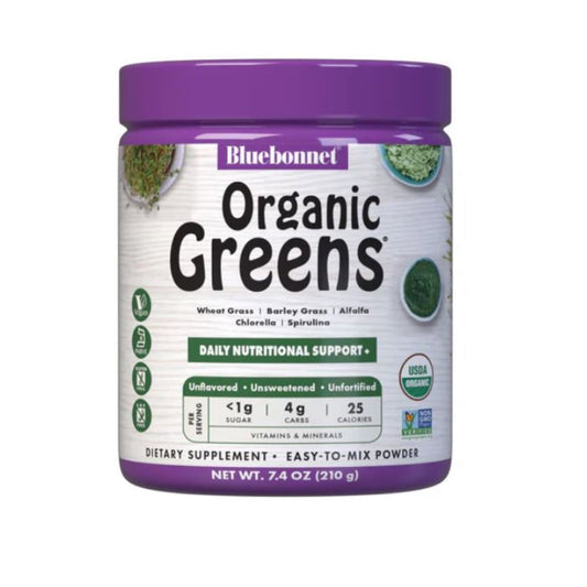Bluebonnet Super Earth Organic Greens Powder 210g