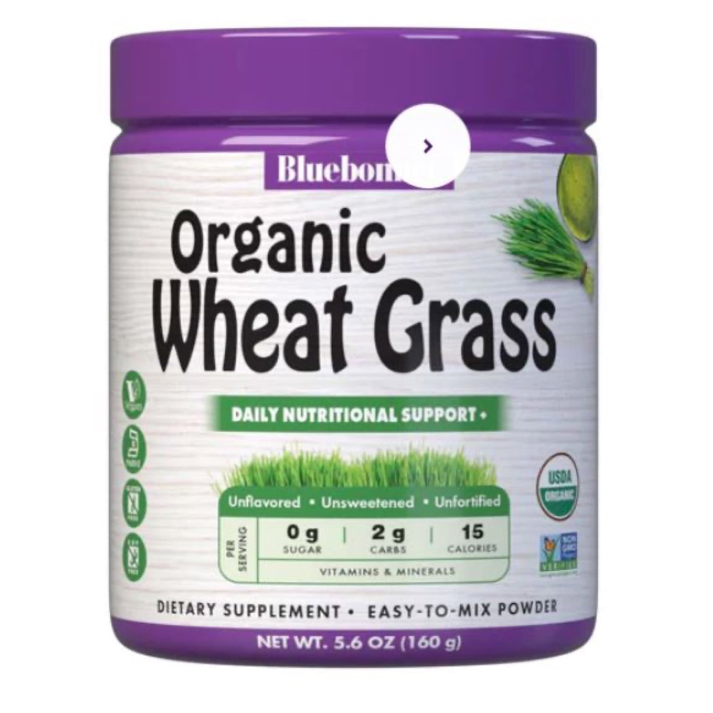 Bluebonnet Super Earth Organic Wheatgrass 160g
