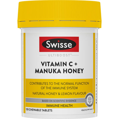Swisse Ub Vitamin C + Manuka Honey 120 Tab