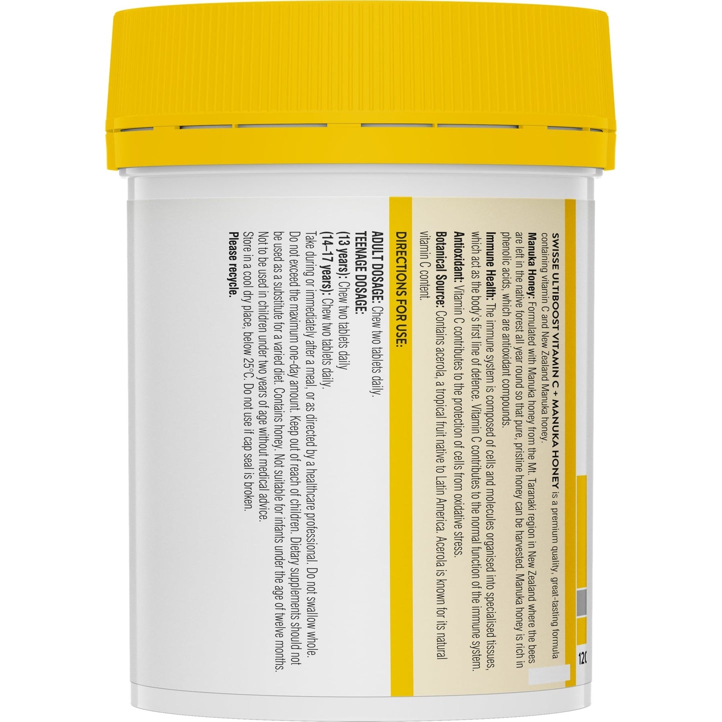 Swisse Ub Vitamin C + Manuka Honey 120 Tab