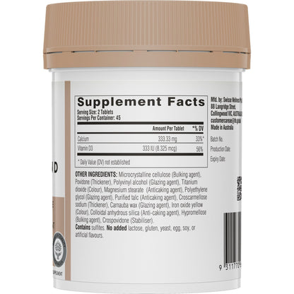 Swisse Ub Calcium + Vitamin D 90 Tab