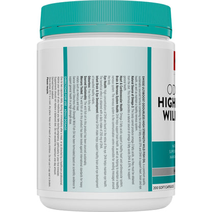 Swisse Ub Odourless Hs Wild Fish Oil 1500mg 200 Cap