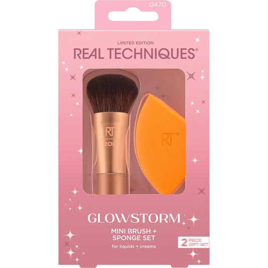 Real Technique Glowstorm Mini Brush + Sponge Set