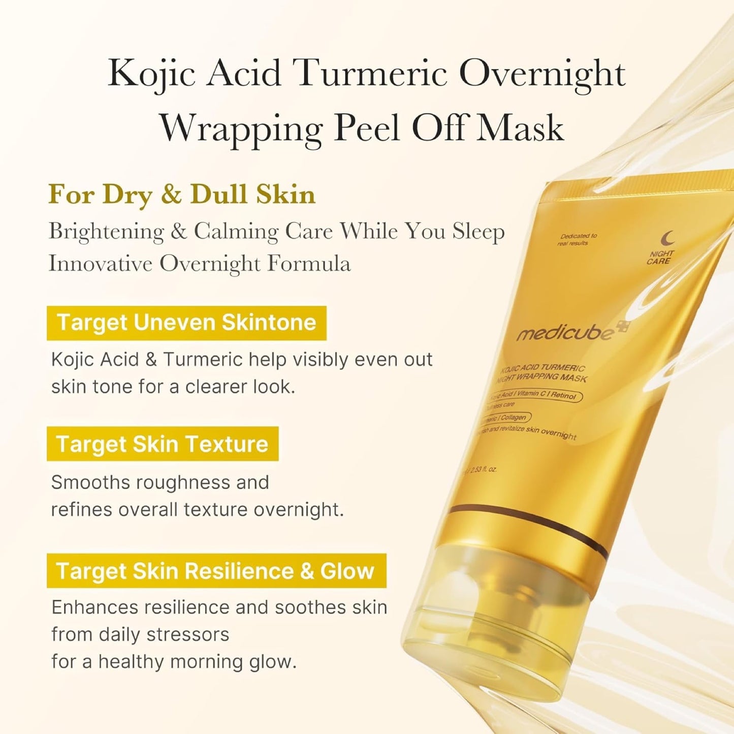 Medicube Turmeric Overnight Wrapping Peel-Off Mask