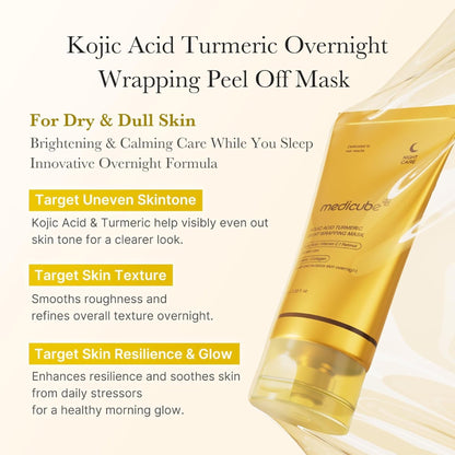 Medicube Turmeric Overnight Wrapping Peel-Off Mask
